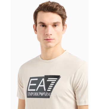 EA7 Majica Vidnost bež barve