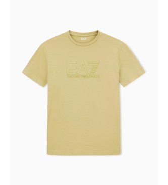 EA7 Stretch knitted T-shirt Visibility brown