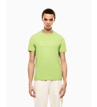 EA7 Stretch knitted T-shirt Visibility green