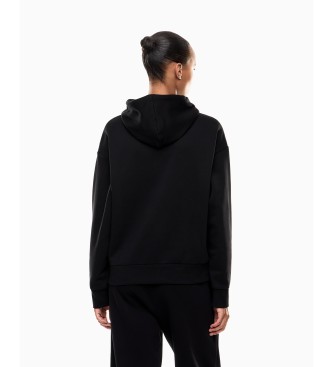 EA7 Visibility Sweatshirt aus schwarzer Mischung