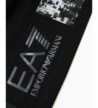 EA7 Pantaloni sportivi Visibility in cotone nero