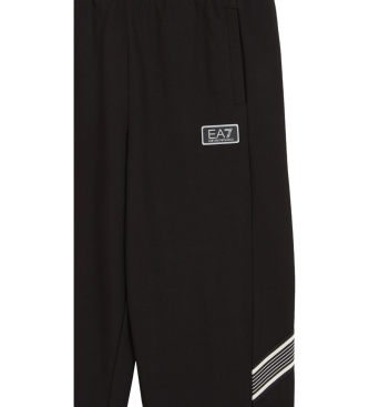 EA7 Tracksuit broek logo-print zwart