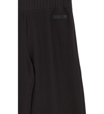 EA7 Pantaln acampanado negro