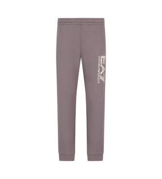 EA7 Visibility tracksuit bottoms in grey cotton blend