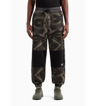 EA7 Tracksuit bottoms Visibility cotton green