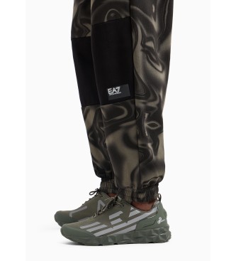 EA7 Pantaln de chndal  Visibility de algodn verde