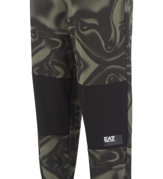 EA7 Tracksuit bottoms Visibility cotton green