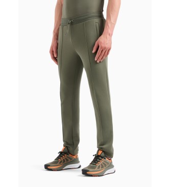 EA7 Pantaloni sportivi Tennis Club in misto cotone verde