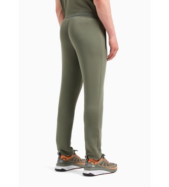 EA7 Pantaloni sportivi Tennis Club in misto cotone verde