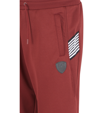 EA7 Tracksuit bottoms burgundy