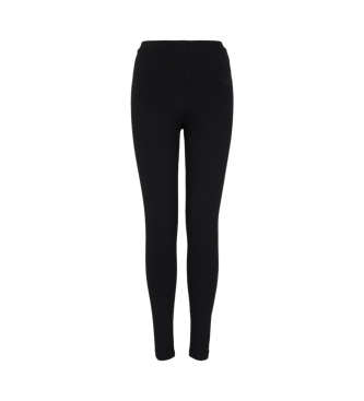 EA7 Visibility Leggings aus schwarzer Stretch-Baumwolle