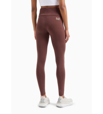 EA7 Synlige leggings i bomuld med stretch  brun