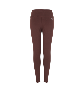 EA7 Visibility leggings in stretch cotton  brown