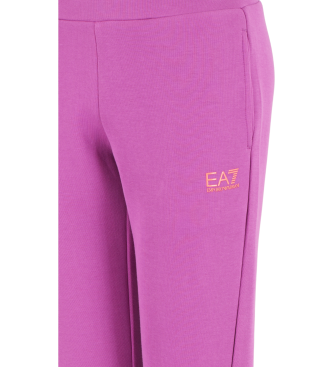 EA7 Pantaloni rosa della serie Logo