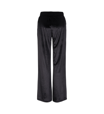 EA7 Pantalon large Athletic Velour noir