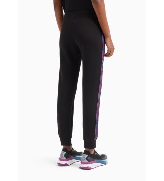 EA7 Pantaln de chndal Dynamic Athlete de tejido tcnico Natural VENTUS7 negro  