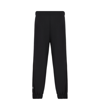 EA7 Tracksuit bottoms wide 7.0 in black stretch modal mix