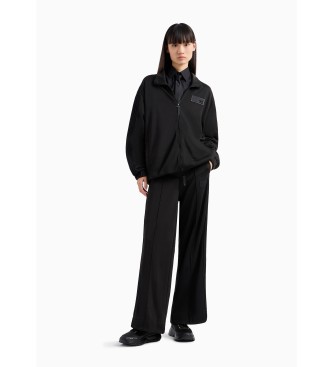 EA7 Pantaln acampanado negro