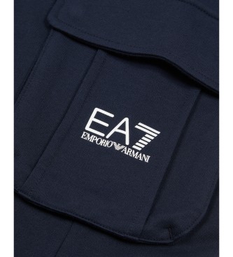 EA7 Calas over fit azul-marinho