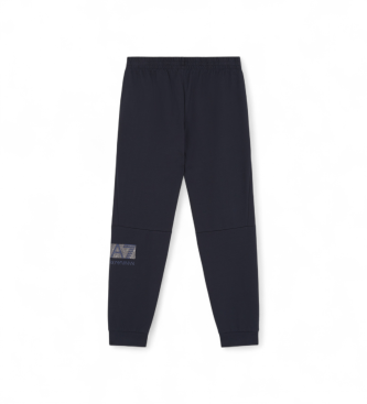 EA7 Regular Fit-byxor i marinbl