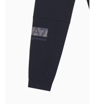 EA7 Regular Fit-byxor i marinbl
