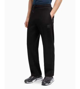 EA7 Pantaln de interlock mezcla de algodn Lux Identity   negro