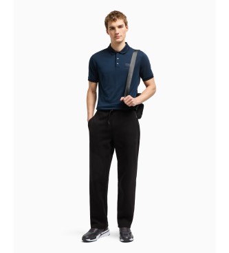 EA7 Pantaln de interlock mezcla de algodn Lux Identity   negro