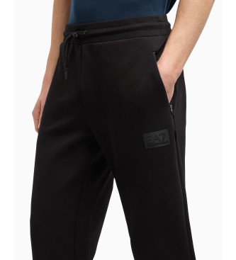 EA7 Pantaln de interlock mezcla de algodn Lux Identity   negro