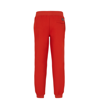 EA7 Oranje regular fit broek