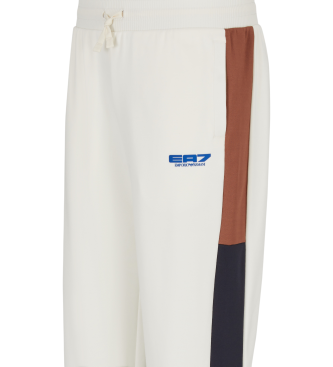 EA7 Pantaloni della serie Logo Bianco