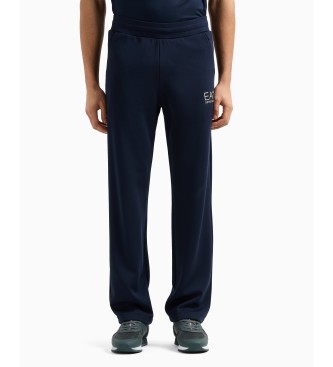 EA7 Marineblaue Hose mit normaler Passform