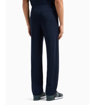 EA7 Marineblaue Hose mit normaler Passform