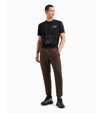 EA7 Pantaln de sarga tcnica elstica Gold Label marrn