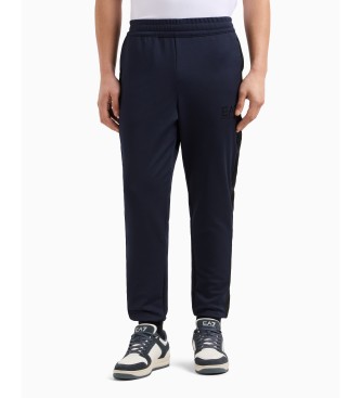 EA7 Byxor i teknisk twill med stretch Gold Label Navy