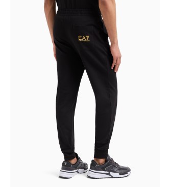 EA7 Logo Serie Broek zwart, goud