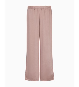 EA7 Pantalon rose exquis