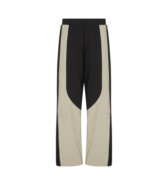 EA7 Regular fit trousers black, beige