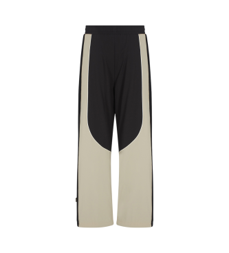 EA7 Regular fit trousers black, beige