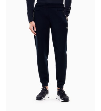 EA7 Pantaloni blu navy dal taglio moderno