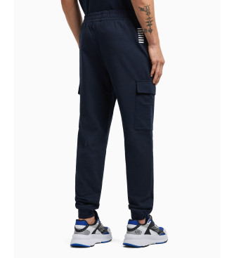 EA7 Pantaloni della tuta blu scuro