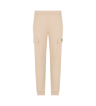 EA7 Pantalon cargo en coton Core Indetity beige