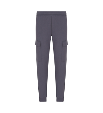 EA7 Pantaloni cargo Core Indetity in cotone grigio