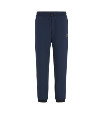 EA7 Pantaloni sportivi Gold Label in tessuto tecnico stretch blu navy