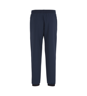 EA7 Pantaloni sportivi Gold Label in tessuto tecnico stretch blu navy