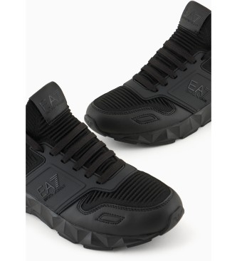 EA7 Ultimate C2 Kombat knitted shoes black