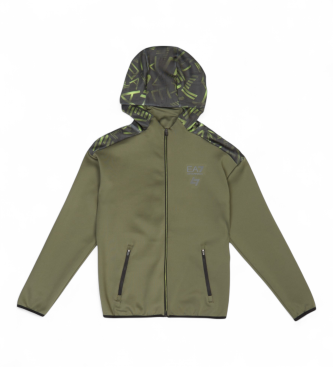 EA7 Sweatshirt Ventus7 Boy Hoodie Fz Pl sort