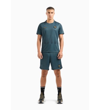 EA7 Soccer shirt and shorts set green