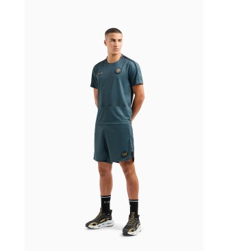 EA7 Completo maglietta e pantaloncini da calcio verde