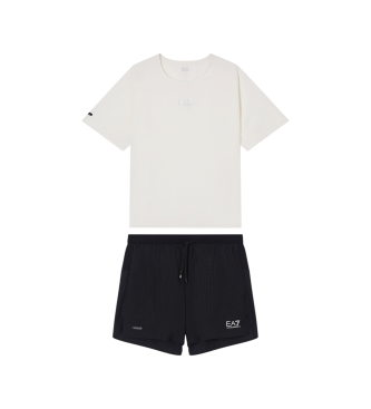 EA7 Ensemble Ventus+ blanc, noir