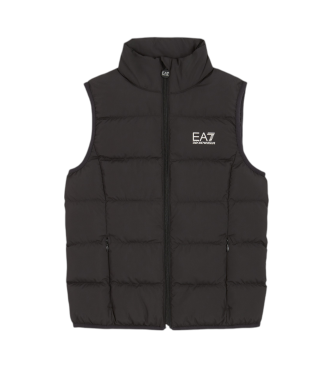 EA7 Gilet nero lucido